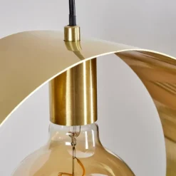 Lampes Vintages & Rétros-hofstein Suspension Couma Gris, Noir, 1 lumière