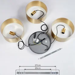 Lampes Vintages & Rétros-hofstein Suspension Couma Gris, Noir, 1 lumière