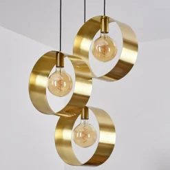 Lampes Vintages & Rétros-hofstein Suspension Couma Gris, Noir, 1 lumière