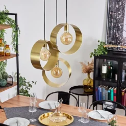 Lampes Vintages & Rétros-hofstein Suspension Couma Gris, Noir, 1 lumière