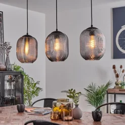 hofstein Suspension Crabinaille Noir, 3 lumières* Suspensions