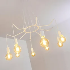 hofstein Suspension Cuyama Blanc, 8 lumières* Suspensions