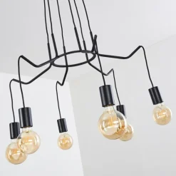 hofstein Suspension Cuyama Noir, 6 lumières