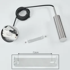 hofstein Suspension Dalheim LED Nickel mat, 1 lumière