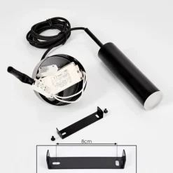 hofstein Suspension Dalheim LED Noir, 1 lumière* Éclairage Led