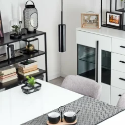 hofstein Suspension Dalheim LED Noir, 1 lumière* Éclairage Led