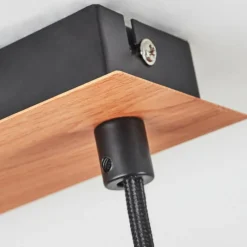 hofstein Suspension Deadwood LED Brun, Couleur bois, 5 lumières