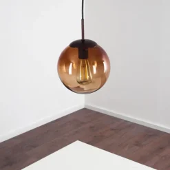 Luminaires Globo Lighting Suspension Degevos Brun, 1 lumière