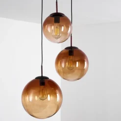 hofstein Suspension Degevos Brun, 3 lumières