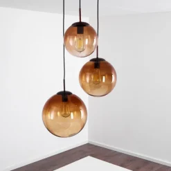 hofstein Suspension Degevos Brun, 3 lumières