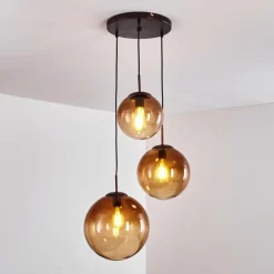 hofstein Suspension Degevos Brun, 3 lumières