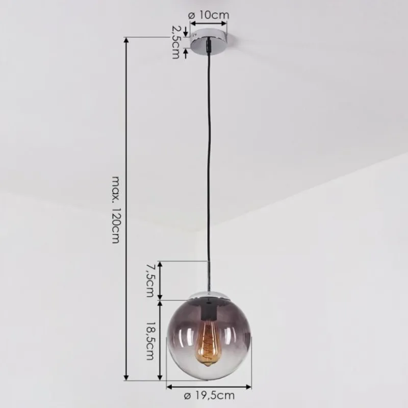 hofstein Suspension Degevos Chrome, 1 lumière