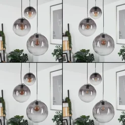 hofstein Suspension Degevos Gris, 3 lumières