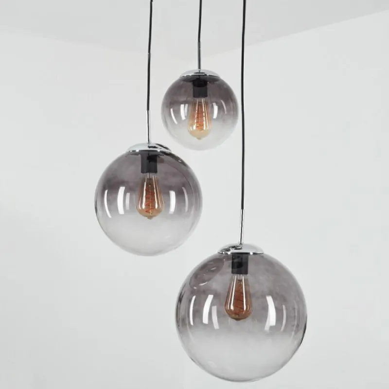 hofstein Suspension Degevos Gris, 3 lumières