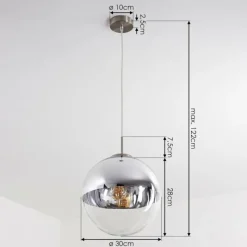 hofstein Suspension Degevos Nickel mat, 1 lumière