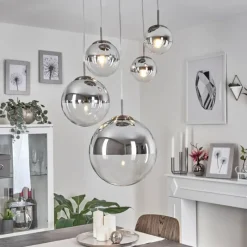 hofstein Suspension Degevos Nickel mat, 5 lumières