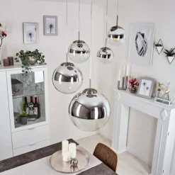 hofstein Suspension Degevos Nickel mat, 5 lumières