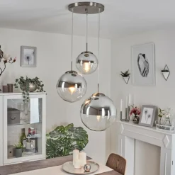 hofstein Suspension Degevos Nickel mat, 3 lumières