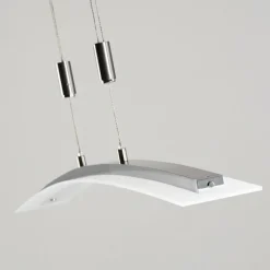 hofstein Suspension Delaware LED Argenté, 1 lumière