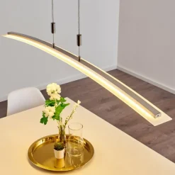 hofstein Suspension Delaware LED Argenté, 1 lumière