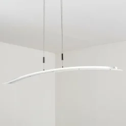 hofstein Suspension Delaware LED Argenté, 1 lumière