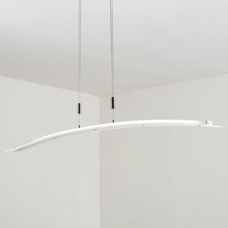 hofstein Suspension Delaware LED Argenté, 1 lumière