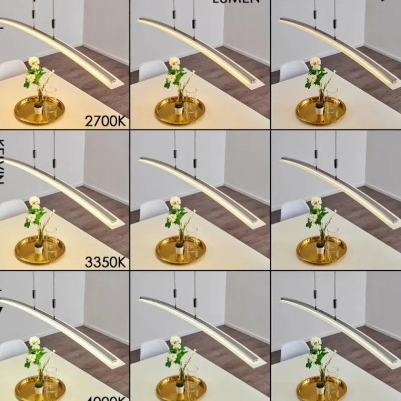 hofstein Suspension Delaware LED Argenté, 1 lumière