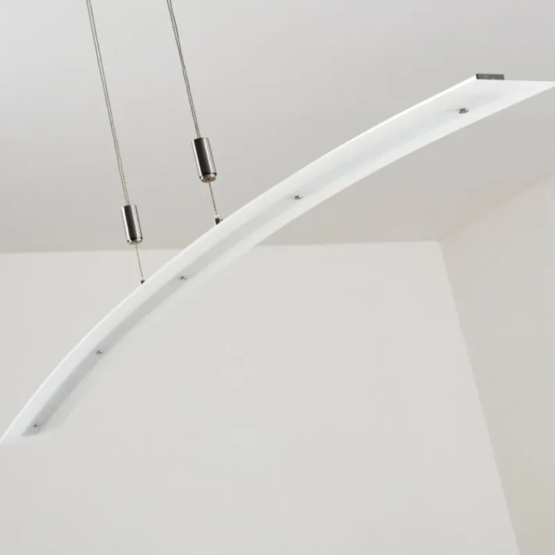 hofstein Suspension Delaware LED Argenté, 1 lumière