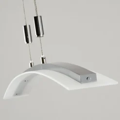 hofstein Suspension Delaware LED Argenté, 1 lumière