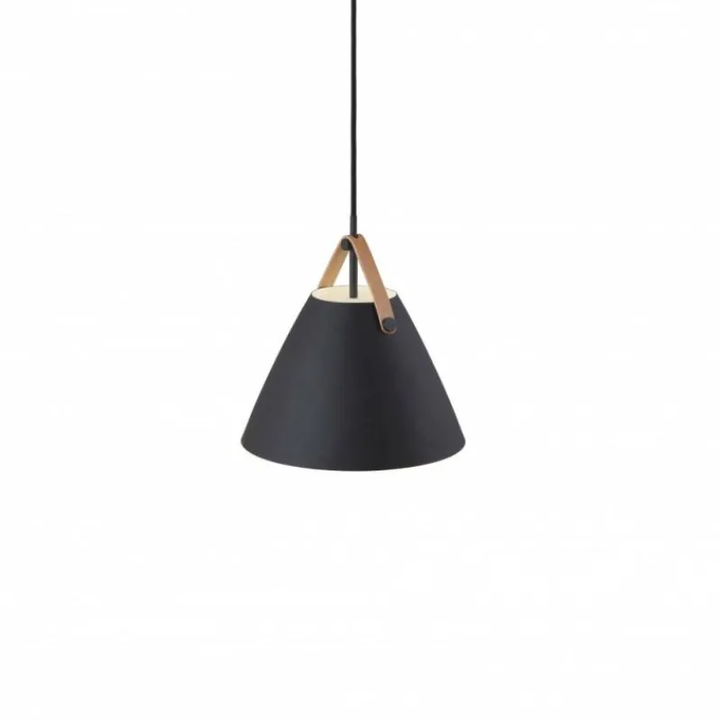 Design For The People by Nordlux Suspension STRAP27 Noir, 1 lumière