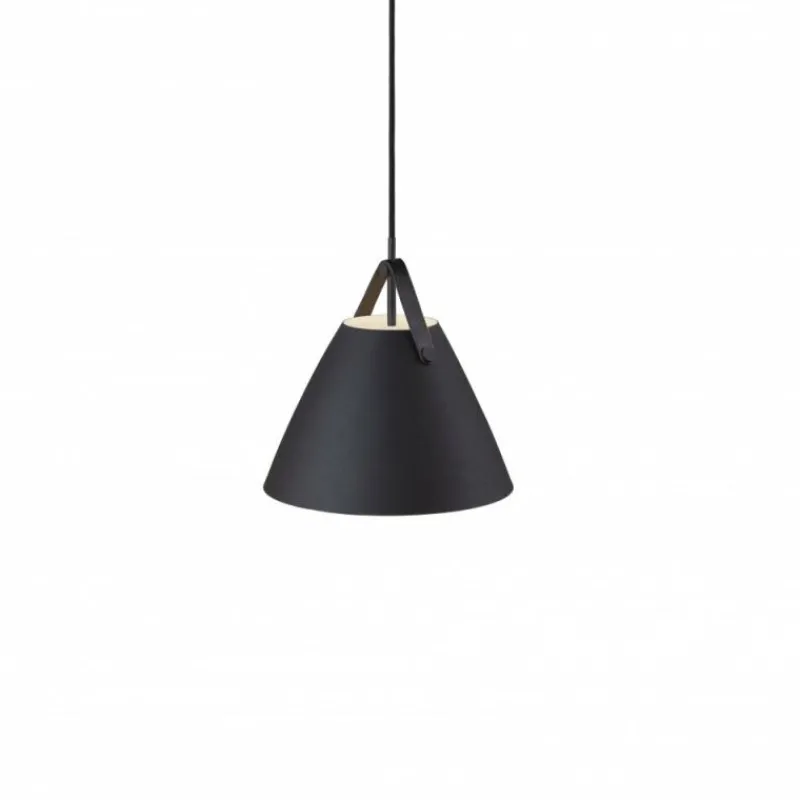 Design For The People by Nordlux Suspension STRAP27 Noir, 1 lumière