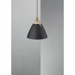 Design For The People by Nordlux Suspension STRAP36 Noir, 1 lumière