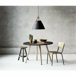 Design For The People by Nordlux Suspension STRAP48 Noir, 1 lumière