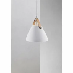 Luminaires Scandinaves-Design For The People by Nordlux Suspension Strap Blanc, 1 lumière