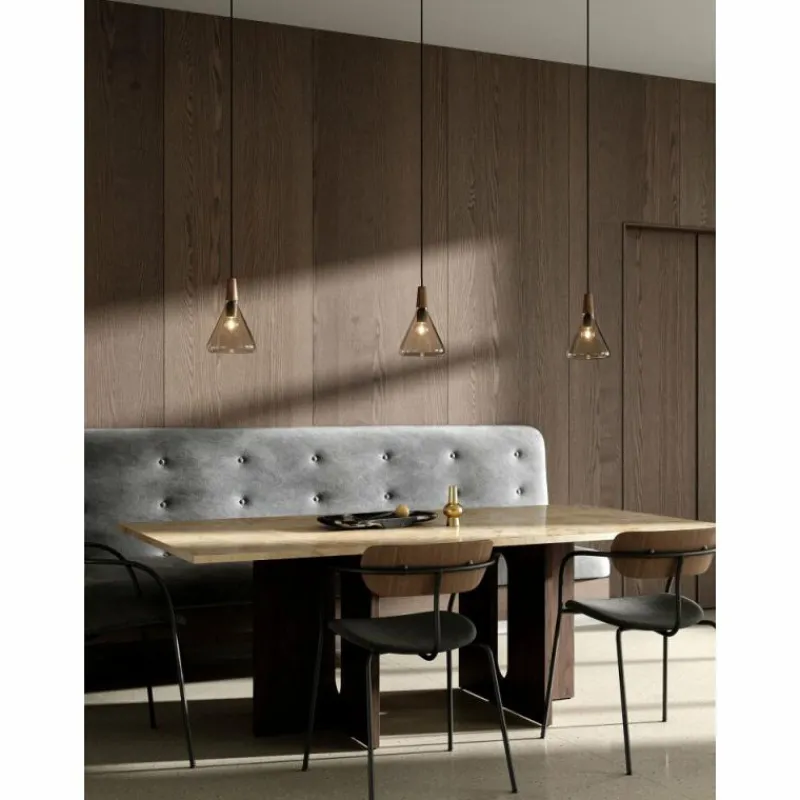Luminaires Scandinaves-Design For The People by Nordlux Suspension NORI Brun, Noir, 1 lumière