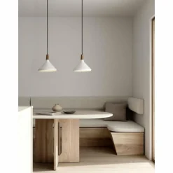 Luminaires Scandinaves-Design For The People by Nordlux Suspension NORI Brun, Blanc, 1 lumière
