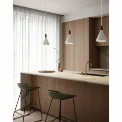 Luminaires Scandinaves-Design For The People by Nordlux Suspension NORI Brun, Blanc, 1 lumière