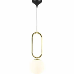 Design For The People by Nordlux Suspension SHAPES Laiton, 1 lumière