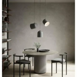Design For The People by Nordlux Suspension ANGLE Gris, 1 lumière* Suspensions