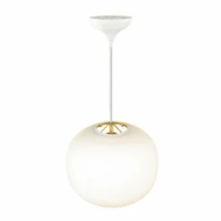 Design For The People by Nordlux Suspension NAVONE Laiton, Blanc, 1 lumière