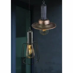 Lampes Vintages & Rétros-Luminaires Globo Lighting Suspension d'extérieur Globo Solar LED Cuivre, 1 lumière