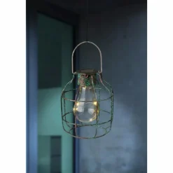 Luminaires Globo Lighting Suspension d'extérieur Globo Solar LED Bronze, 5 lumières