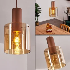 hofstein Suspension Dodoma Cuivre, 1 lumière