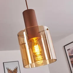 hofstein Suspension Dodoma Cuivre, 1 lumière
