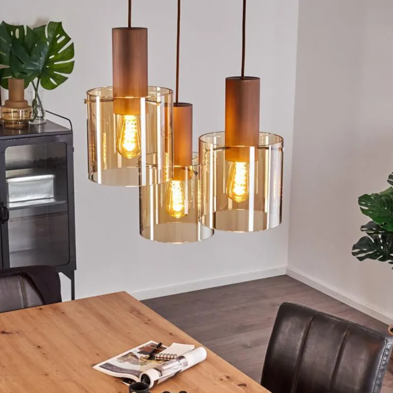 hofstein Suspension Dodoma Cuivre, 3 lumières