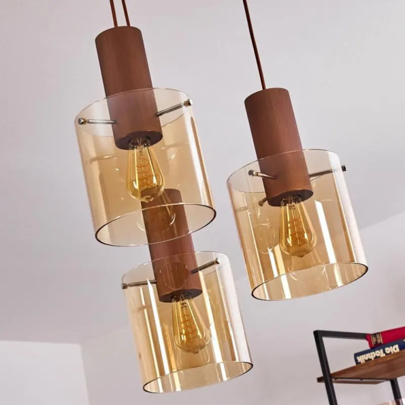 hofstein Suspension Dodoma Cuivre, 3 lumières