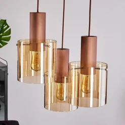 hofstein Suspension Dodoma Cuivre, 3 lumières