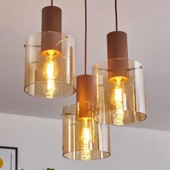 hofstein Suspension Dodoma Cuivre, 3 lumières