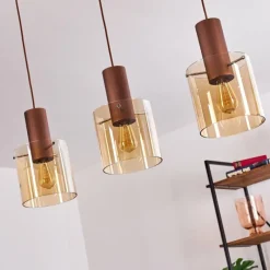 hofstein Suspension Dodoma Cuivre, 3 lumières