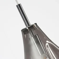 Suspension Verre Fumé-hofstein Suspension Domma Chrome, 1 lumière